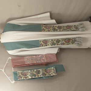 Three Ecclesiastical Vestment Stole Liturgical Scarf Pastor Sash Vintage Tippet